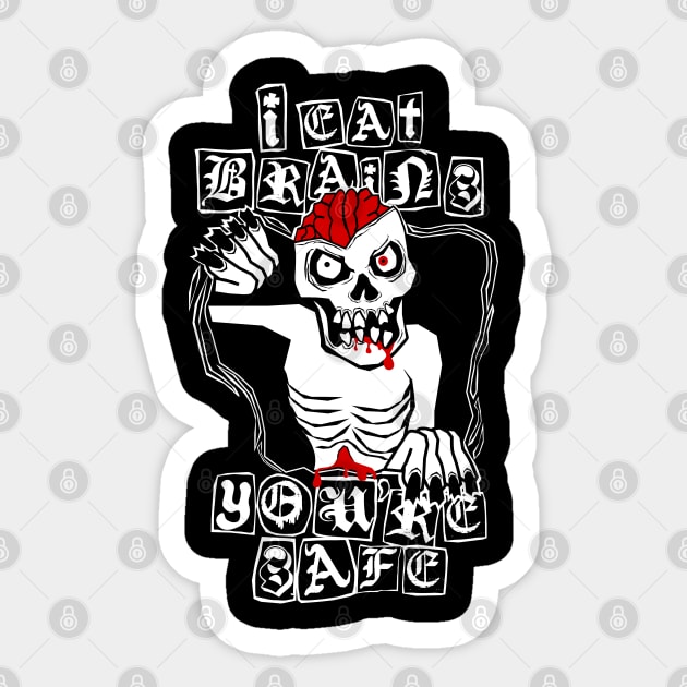 Sassy Zombie Sticker by Von Kowen